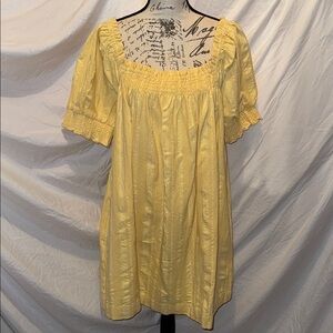 Yellow Smocked Dress
